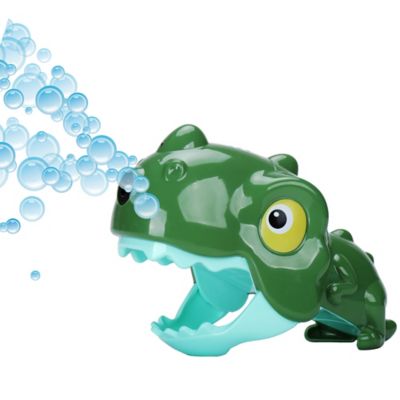 Image showing  non-stop fun motorized handheld dinosaur bubble blower