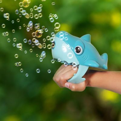 Image showing  non-stop fun motorized handheld shark bubble blower