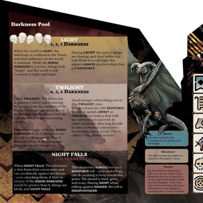 Image showing  Return To Dark Tower: RPG Adversary GM Screen - Roleplaying Game Accessory