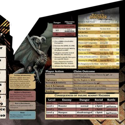 Image showing  Return To Dark Tower: RPG Adversary GM Screen - Roleplaying Game Accessory