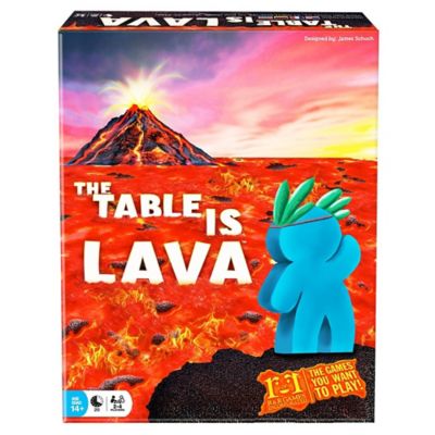 R & R Games The Table Is Lava - Card Throwing Meeple Game, Dexterity, Ages 14+, 2-4 Players
