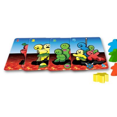 Image showing  The Table Is Lava Card Throwing Meeple Game, Dexterity, Ages 14+, 2-4 Players