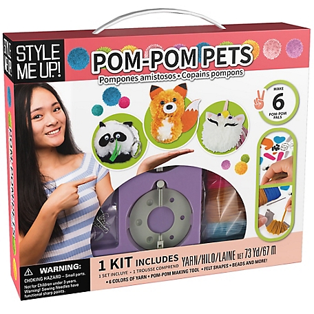 Style Me Up Pom Pom Pets, Kids Yarn Crafting