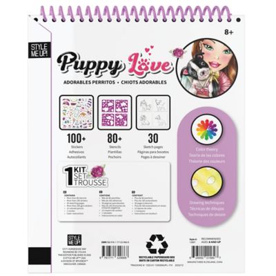Image showing  Puppy Love Sketchbook Drawing Kit, Kids' Art Kit