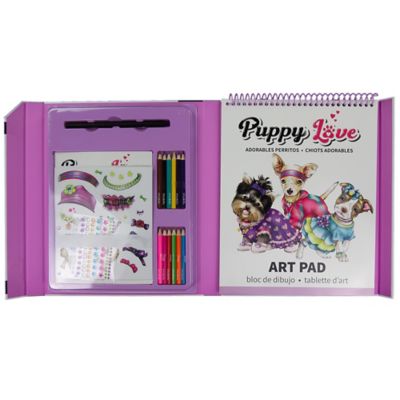 Image showing  Puppy Love Sketchbook Drawing Kit, Kids' Art Kit