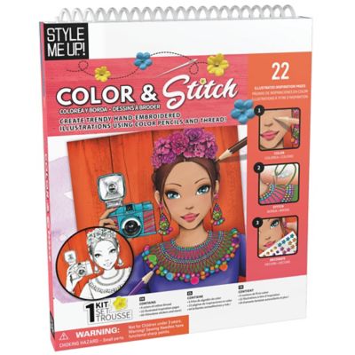 Style Me Up Color & Stitch, Kids Art Kit