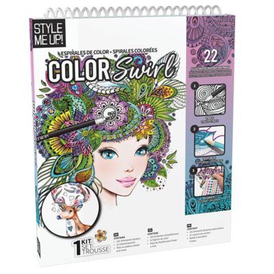  Style Me Up: Color & Stitch, Kids Art Kit, Includes 22