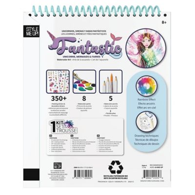 Image showing  Fantastic Unicorn, Mermaids and Fairies, Watercolor Painting Kit