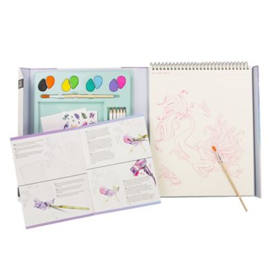 Image showing  Fantastic Unicorn, Mermaids and Fairies, Watercolor Painting Kit