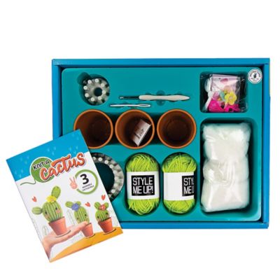 Image showing  Knit a Cactus Kids' Knitting Kit, Kids' Knitting