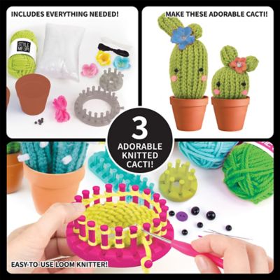 Image showing  Knit a Cactus Kids' Knitting Kit, Kids' Knitting