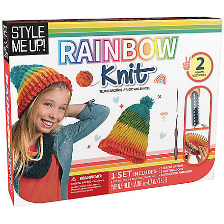 Style Me Up Rainbow Knitting, Kids Knitting