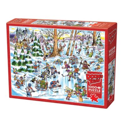 DoodleTown Cobble Hill DoodleTown: Hockey Town - 1000 pc. Puzzle