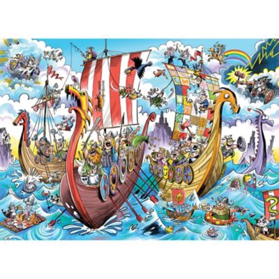 Image showing  Cobble Hill DoodleTown: Viking Voyage - 1000 pc. Puzzle