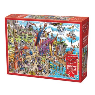 DoodleTown Cobble Hill DoodleTown: Viking Village - 1000 pc. Puzzle