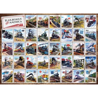 Image showing  1000 pc. Puzzle: Railroads Of America