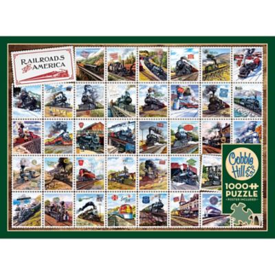 Image showing  1000 pc. Puzzle: Railroads Of America