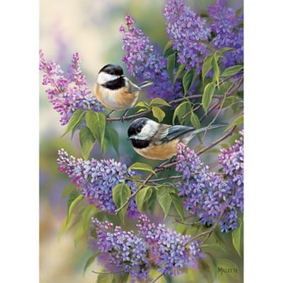 Image showing  1000 pc. Puzzle: Chickadees & Lilacs