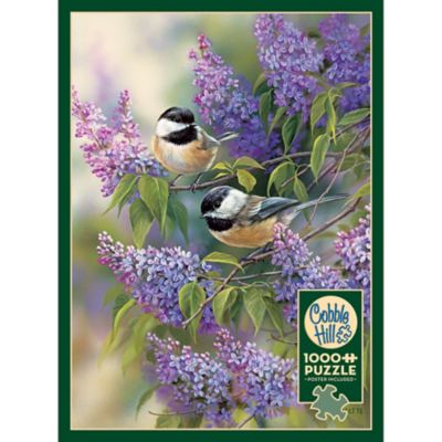 Image showing  1000 pc. Puzzle: Chickadees & Lilacs