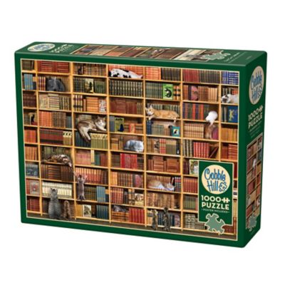 Cobble Hill 1000 pc. Puzzle: The Cat Library