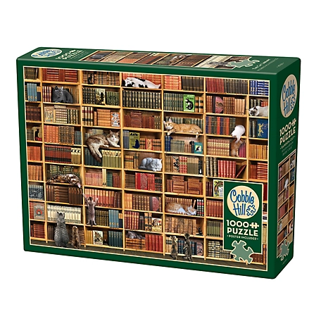 Cobble Hill 1000 pc. Puzzle: The Cat Library
