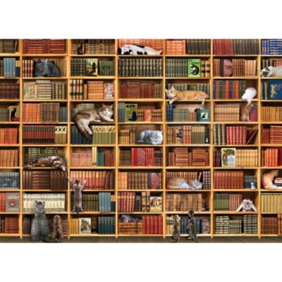 Image showing  1000 pc. Puzzle: The Cat Library
