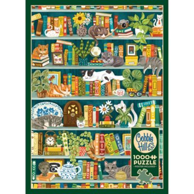 Image showing  1000 pc. Puzzle: The Purrfect Bookshelf