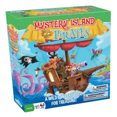Outset Media Mystery Island Pirates - Tile Game, By Outset Media, A Wild & Wacky Race For Treasure, For 2-6 Players, Ages 5+