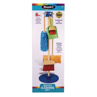 Cra-Z-Art Deluxe Cleaning Set - 6pc Wooden Fun to Clean Kids Playset