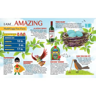 Image showing  Madd Capp: I AM ROBIN - 300 pc. Jigsaw Puzzle - Bird Shaped Puzzle