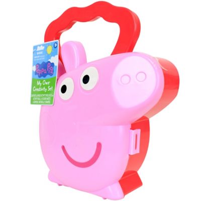 Peppa Pig My Own Creativity Set - Color Sticker & Stamp, Easy Snap Closure