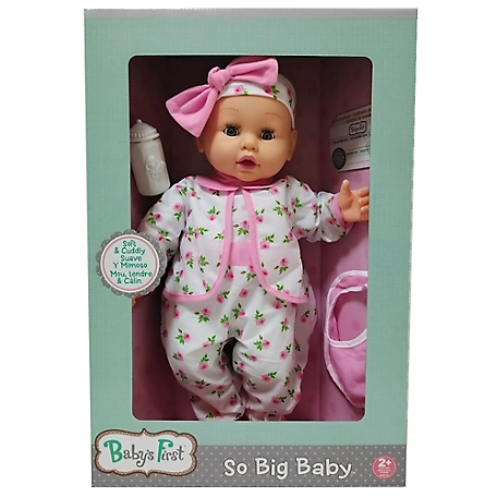 Baby's First Goldberger Baby's First 19" So Big Baby Baby Doll with White 2 pc. Pajama Outfit