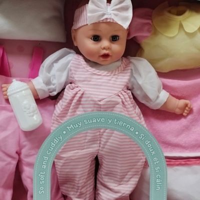 Image showing 6 th Baby's First Goldberger 16 in. Soft Baby Doll Playset