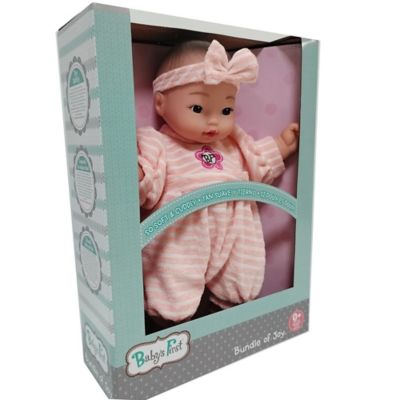 Image showing 2 th Baby's First 13 in. Bundle of Joy Baby Doll, Asian