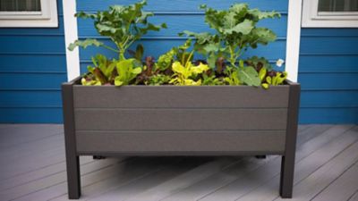 Image showing  The Skyline Planter 24 in. x 48 in. x 25 in. Elevated Garden Bed