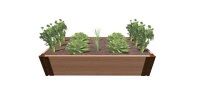 Frame It All Classic Sienna 2 ft. x 4 ft. x 11 in. Raised Garden Bed - 1 in. Profile
