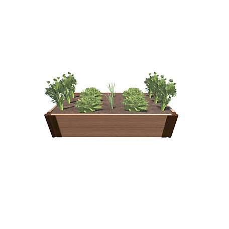 Frame It All Classic Sienna 2 ft. x 4 ft. x 11 in. Raised Garden Bed - 1 in. Profile
