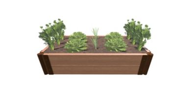 Frame It All Classic Sienna 2 ft. x 4 ft. x 11 in. Raised Garden Bed - 2 in. Profile, 200002088