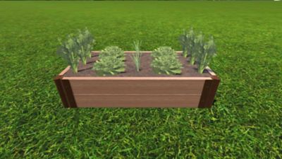 Image showing  Classic Sienna 2 ft. x 4 ft. x 11 in. Raised Garden Bed - 2 in. Profile, 200002088