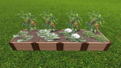 Image showing  Classic Sienna 2 ft. x 8 ft. x 11 in. Raised Garden Bed (2 ft. Sections) - 1 in. Profile, 200002095