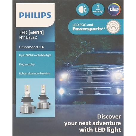 Philips UltinonSport LED Fog and Powersport Headlight H11