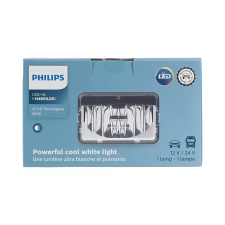 Philips H4651-SB LED Integrated Harness Replacement Headlight Assemblies