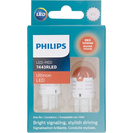Philips Ultinon LED 7443RLED (Red), Pack of 2