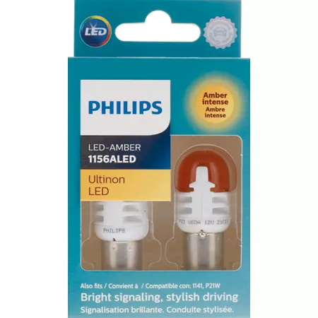 Philips Ultinon LED 1156ALED (Amber) 2-pack Automotive Work Lights