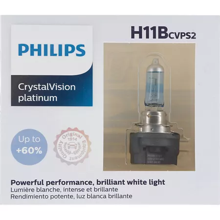 Philips CrystalVision Platinum H11BCVPS2 Automotive Work Lights