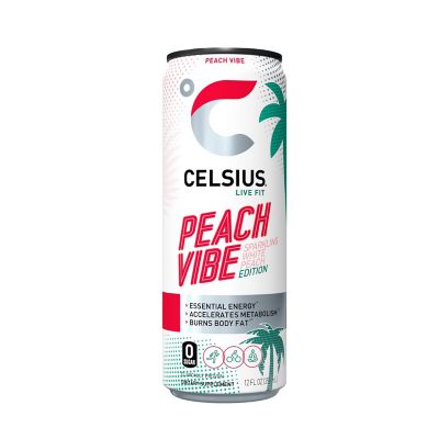Celsius Live Fit Sparkling Peach Vibe 12 oz.,