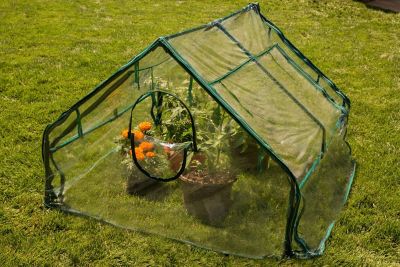 Image showing 5 th Frame It All 4 ft. L x 4 ft. W Clear Extendable Cold Frame Greenhouse