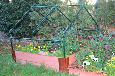 Image showing 7 th Frame It All 4 ft. L x 4 ft. W Clear Extendable Cold Frame Greenhouse