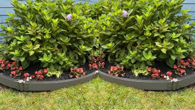 Image showing  Weathered Wood Curved Landscape Edging Kit 16 ft. - 2 in. Profile, 300001039