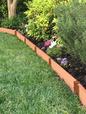 Image showing  Classic Sienna Straight Landscape Edging Kit 16 ft. - 1 in. Profile, 300001040